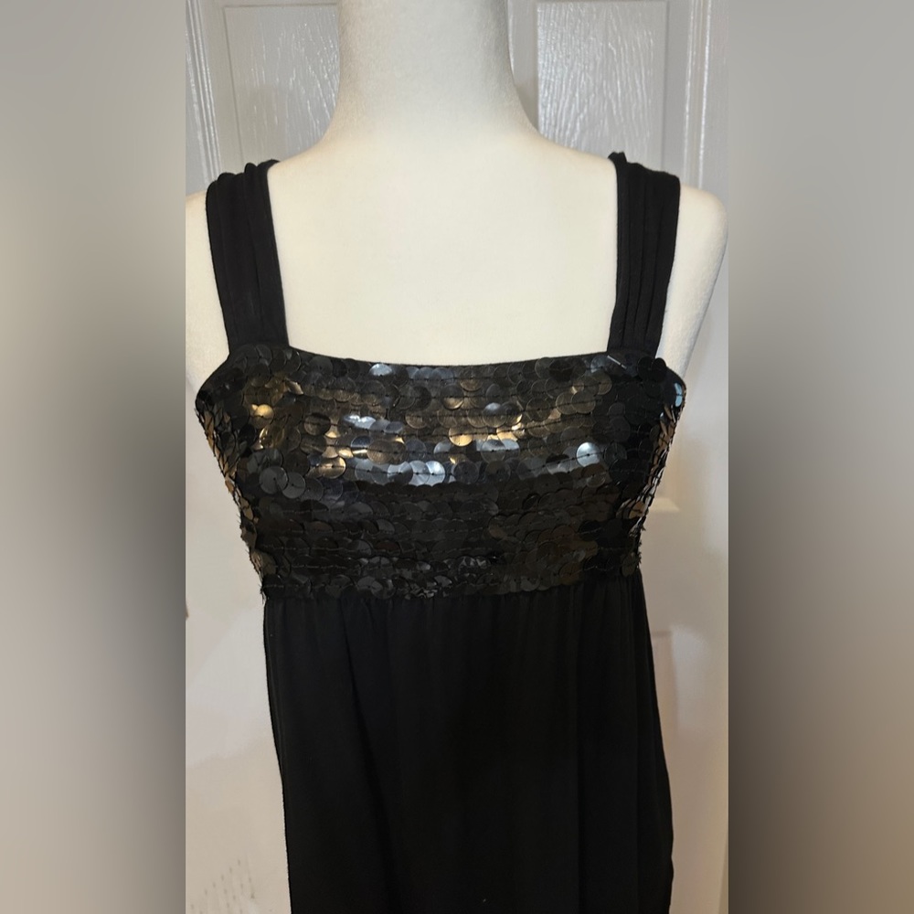 Kensie Top black sequin studded size medium - Picture 3 of 9